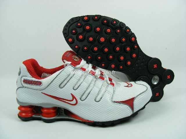 Nouvelle Arrial Hommes Nike Shox Nz 3013 Blanc Rouge